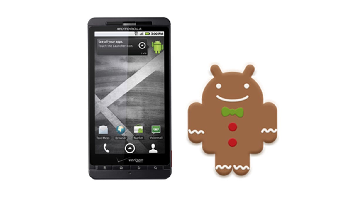 Droid X Gingerbread
