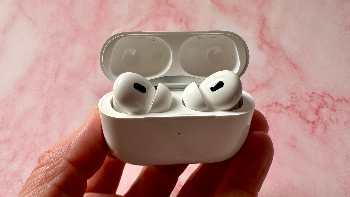 The AirPods Pro 2 USB-C in hand