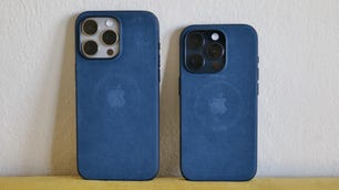 A photo of the iPhone 15 Pro and Pro Max with FineWoven cases