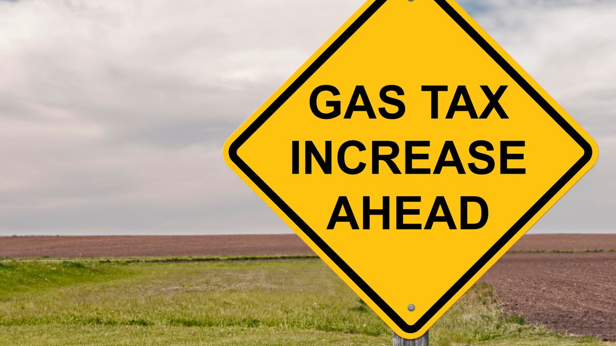 Sign warning of gas tax increase