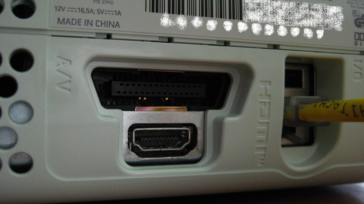 Xbox 360 Premium HDMI jack