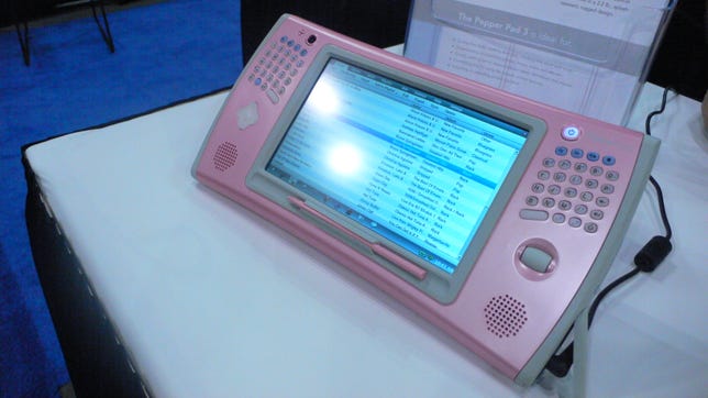 The pink PepperPad 3