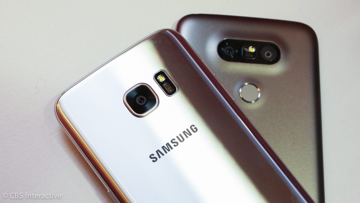 Samsung Galaxy S7 and LG G5 phones
