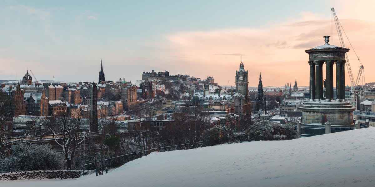 Skyline view of Edinburgh