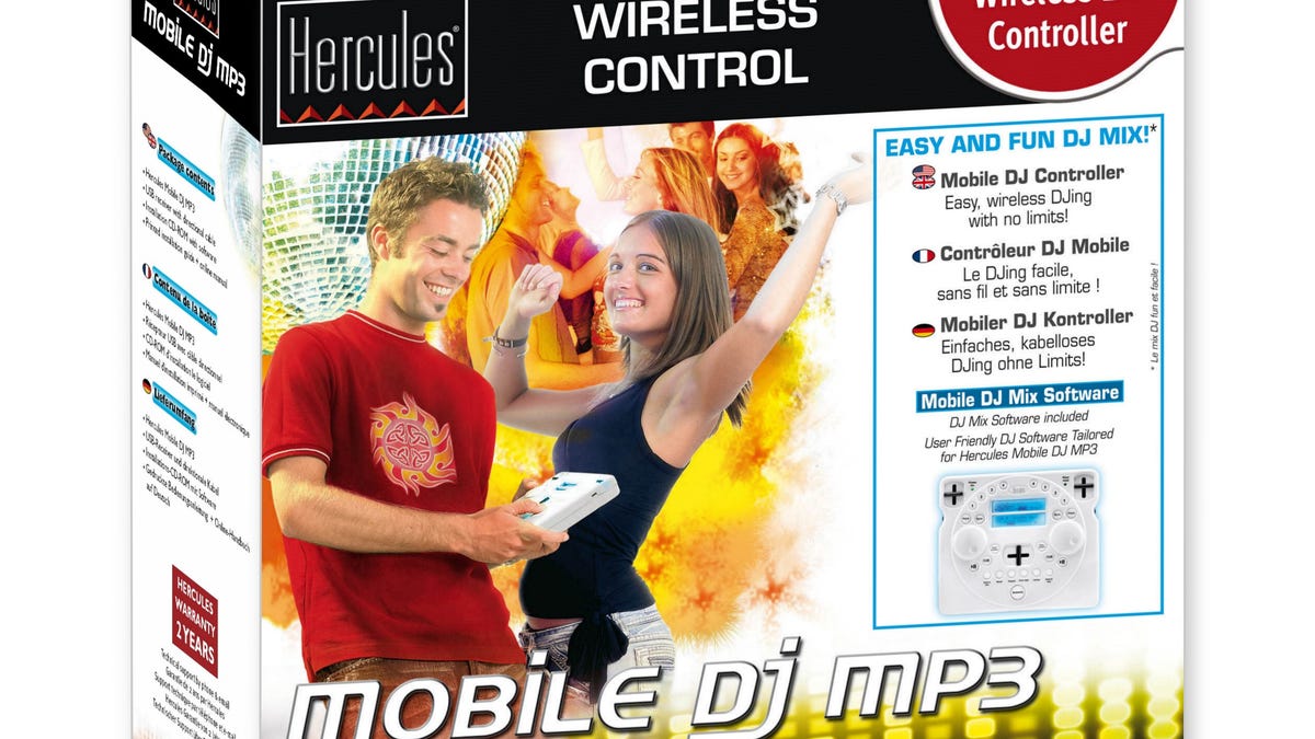 Photo of Hercules Mobile DJ MP3 controller.
