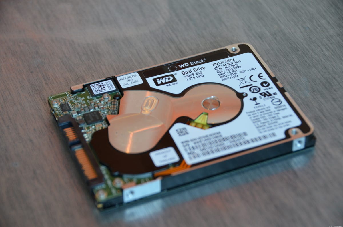On the inside, the Black 2 Dual Drive comes with one 120GB solid-state drive and one 1TB hard drive.