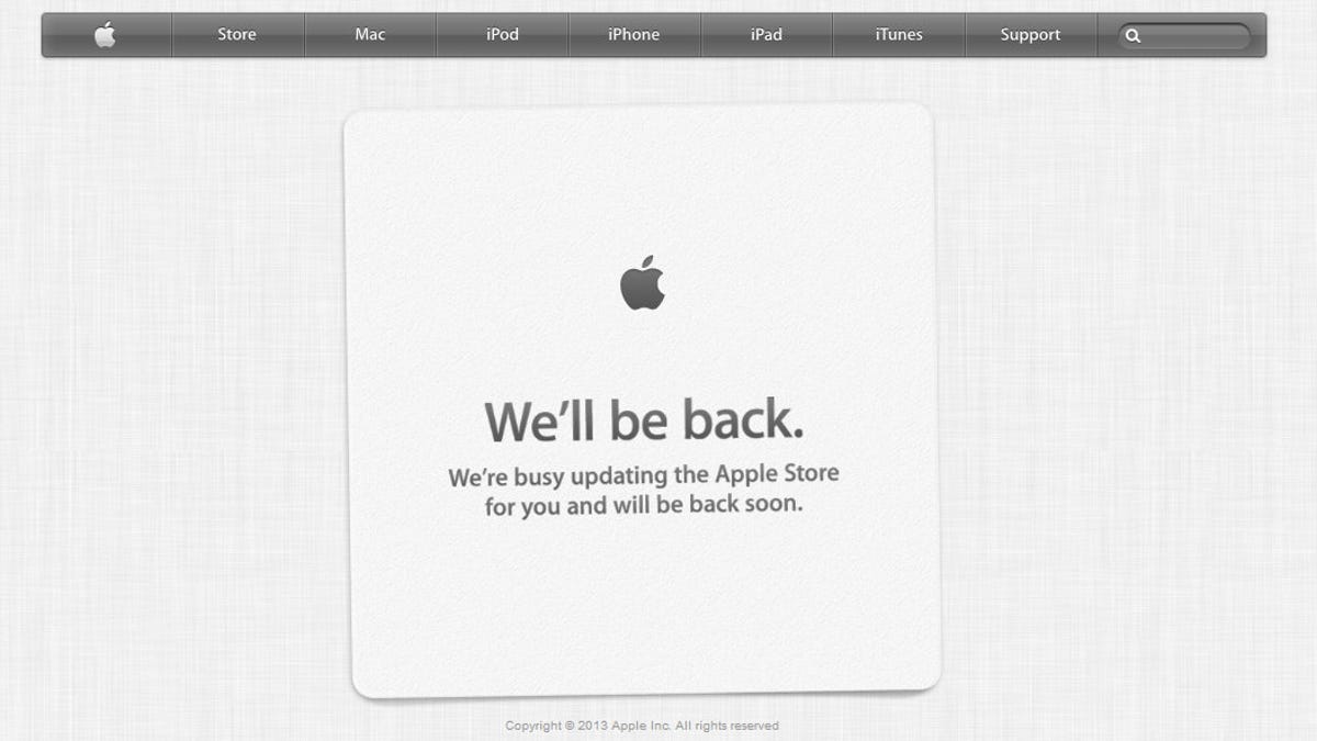 Apple Store be right back