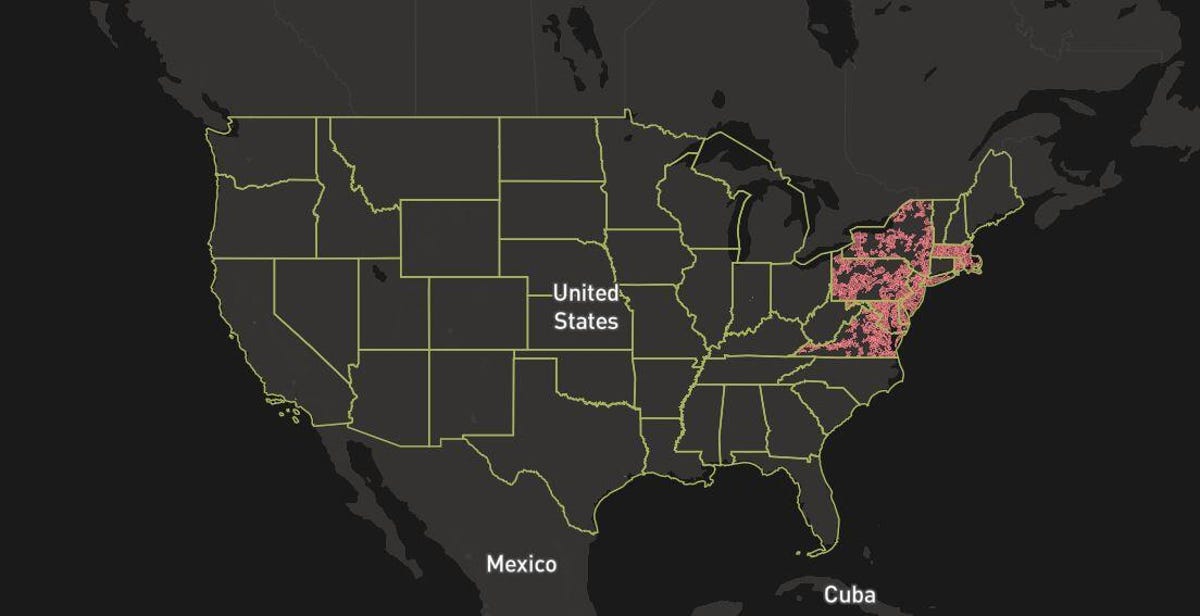 Verizon Fios coverage map