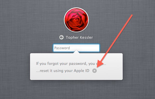 Apple ID password reset in OS X