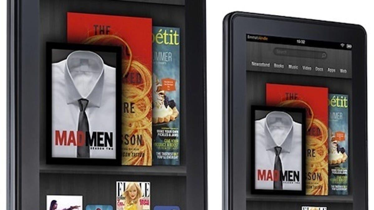 Amazon&apos;s Kindle Fire doubled its share of the Android tablet market, according to ComScore.