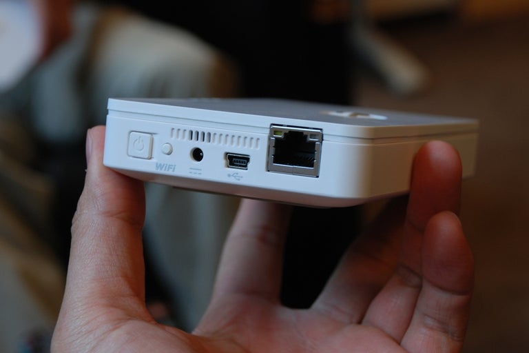 With an Ethernet port, the G-Connect can access the Internet when plugged into an existing network.