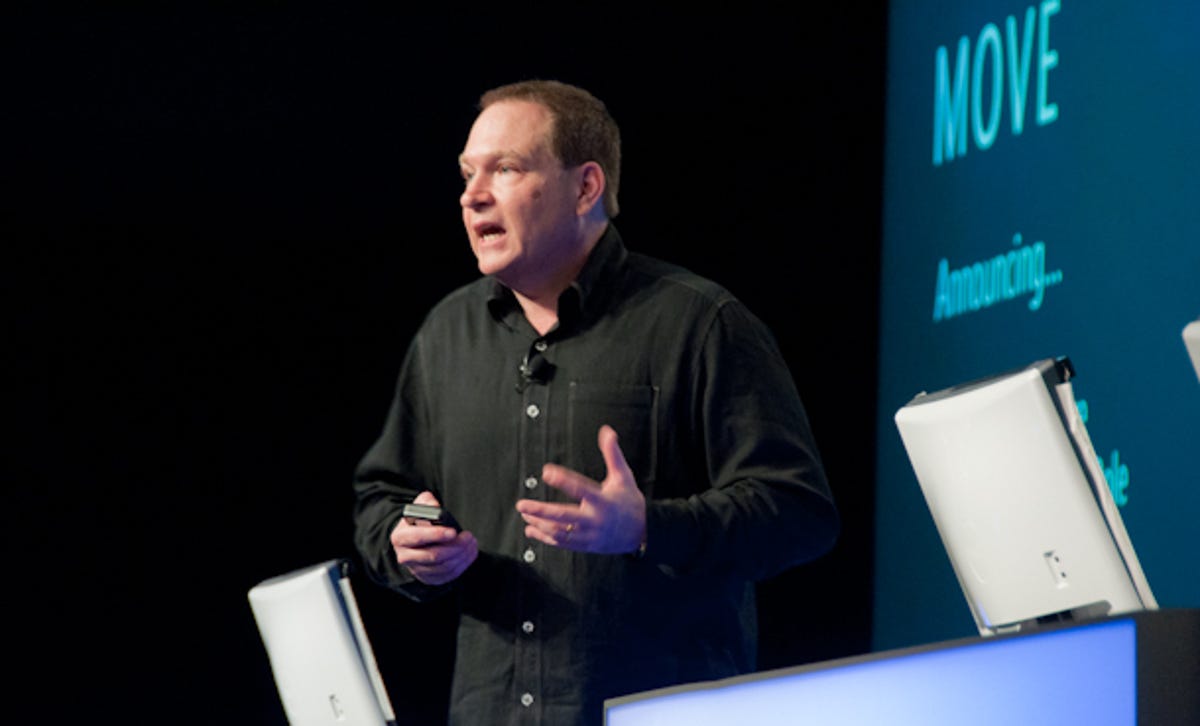 Muglia talking up the Windows Azure platform to attendees of Microsoft's PDC conference in 2010.