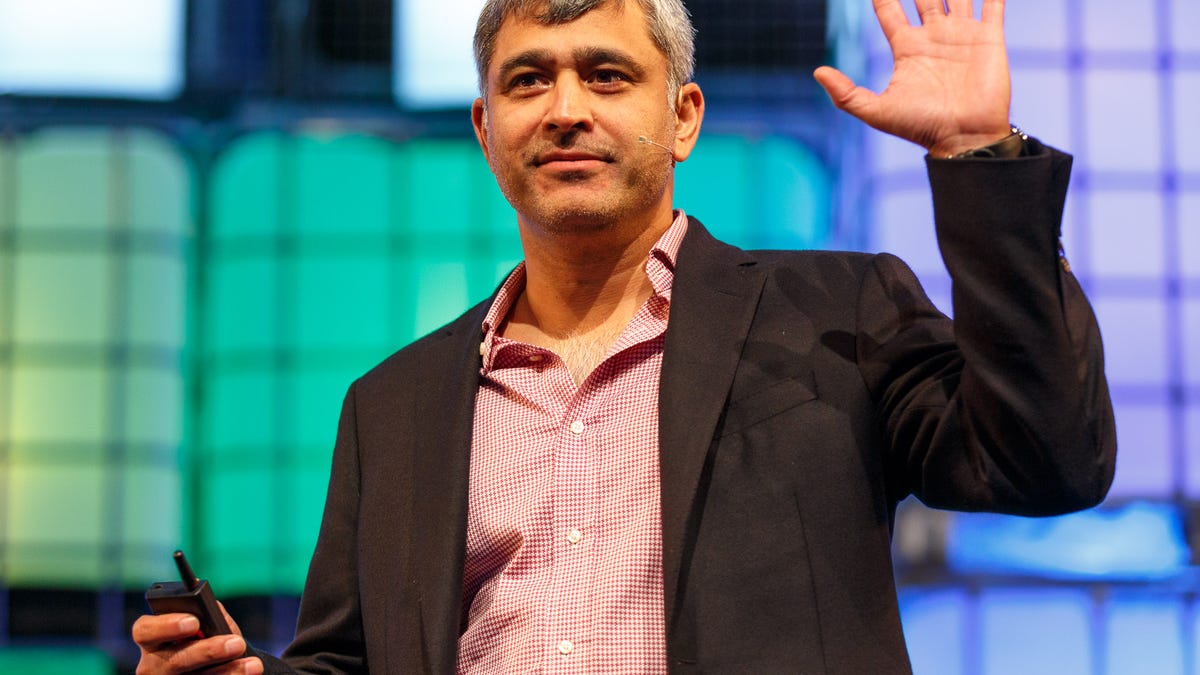 Amit Singh, president of Google for Work, speaks at Web Summit​ 2015.