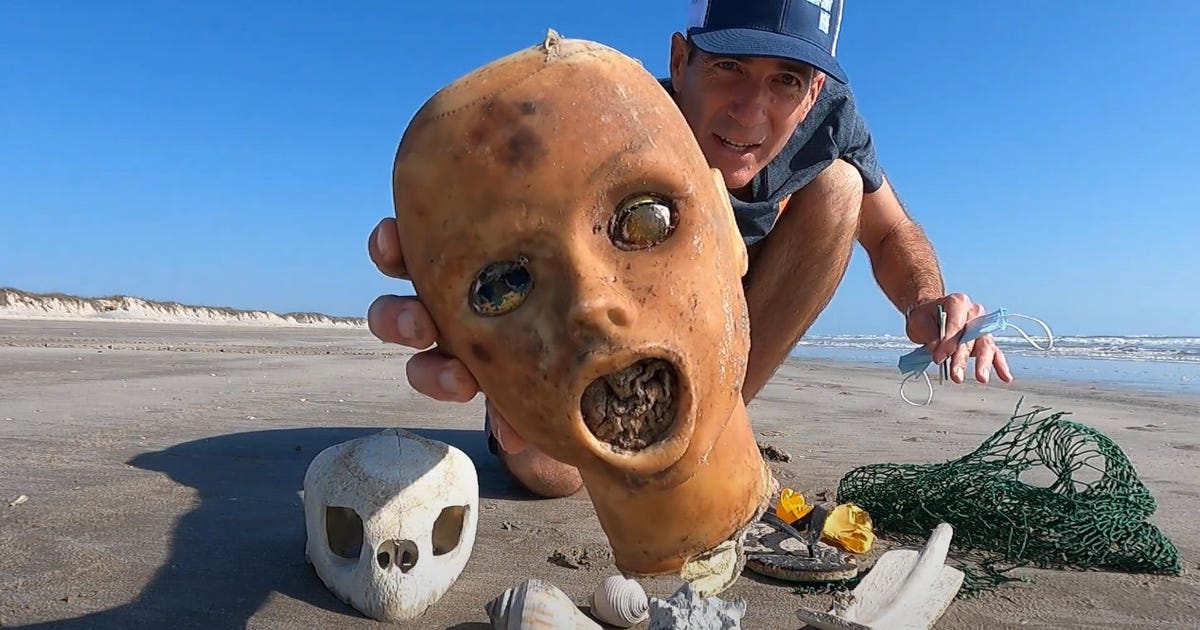 scientists-find-creepy-barnacle-encrusted-dolls-washing-up-on-texas-beaches