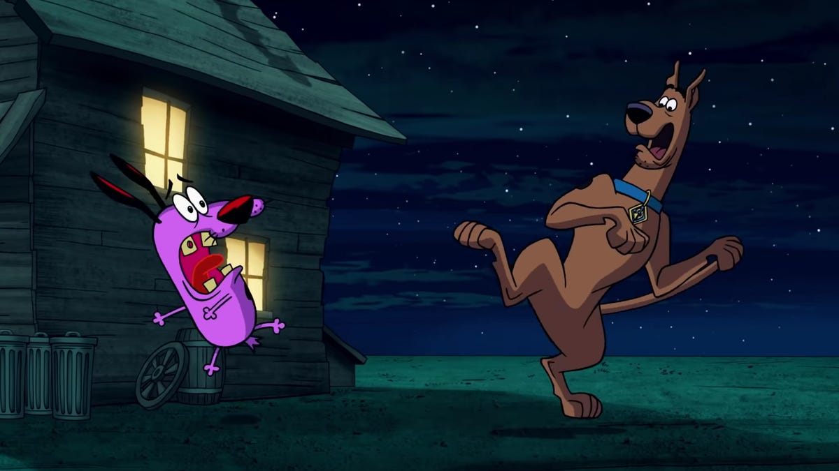 Scooby Doo and Courage the Cowardly Dog team up in Straight Outta Nowhere -  CNET