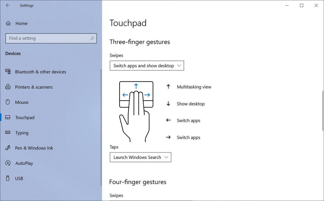 touchpad-gesture-settings