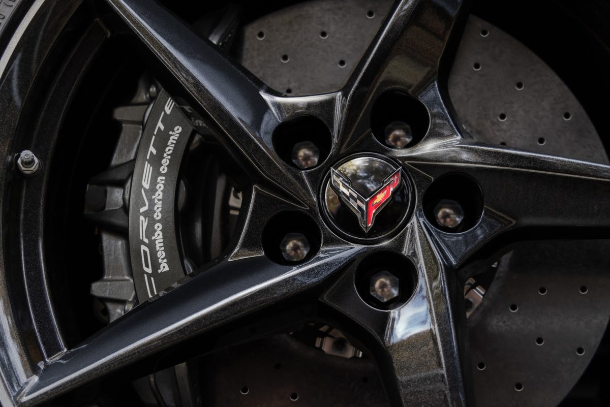 Chevy Corvette E-Ray carbon fiber wheels, carbon ceramic brakes
