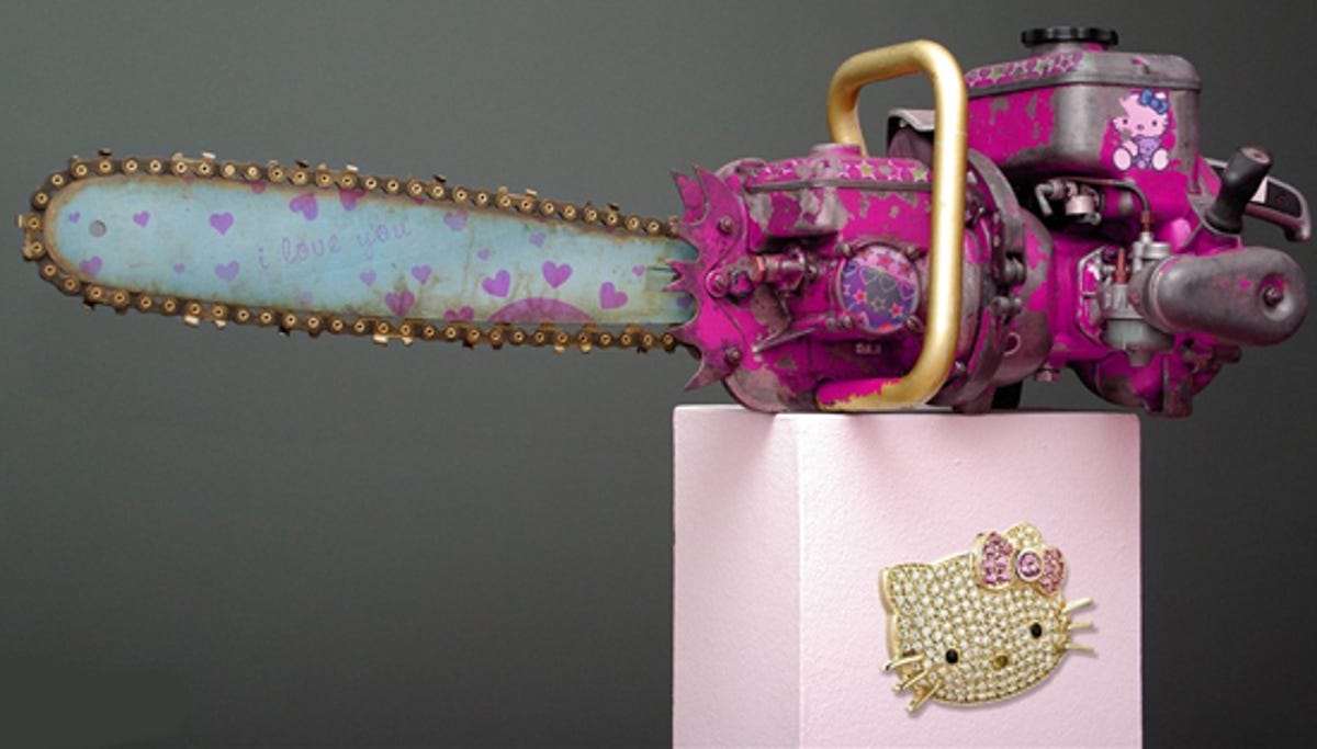 Hello Kitty chainsaw