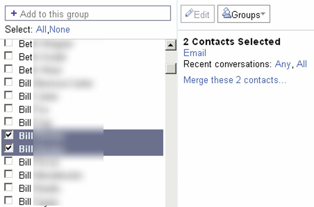 Gmail now lets you merge multiple contacts.