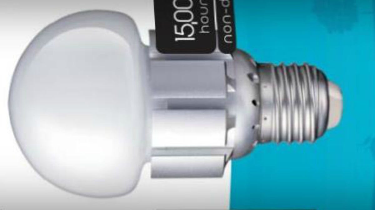 The no-frills Pharox 200 Blu from Lemnis Lighting, priced at $4.95, is designed to tempt consumers to try out LED lighting.