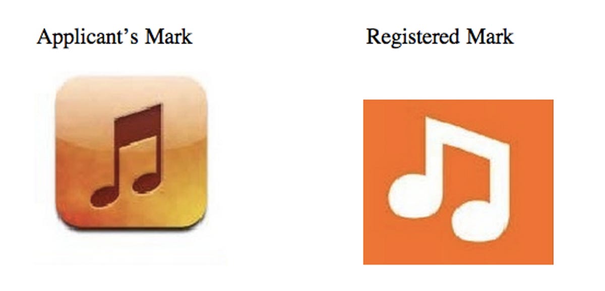 Apple's icon (left) next to iLike's (right).