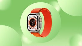 Apple Watch Ultra with Orange Alpine Loop band