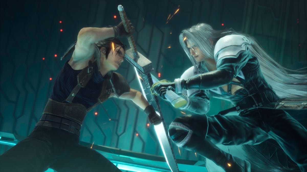 Zack and Sephiroth face off in Crisis Core: Final Fantasy 7 Reunion