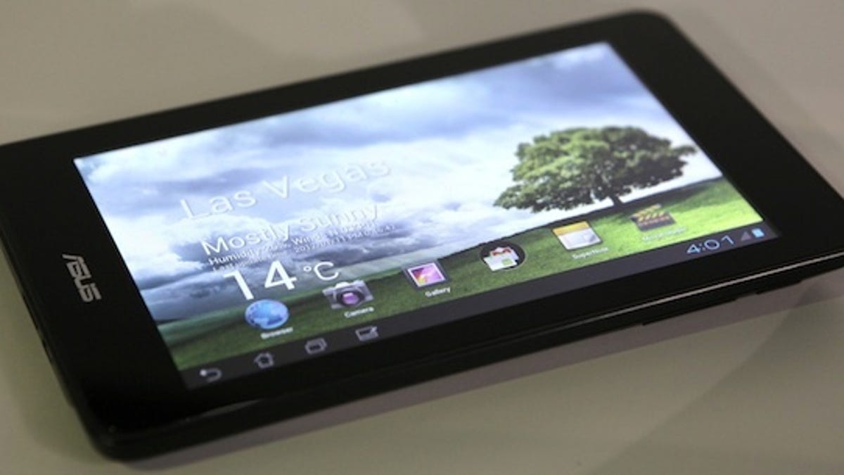 Asus Eee Pad MeMO 370T 7-inch tablet, announced at CES.  It is slated to be priced at $250