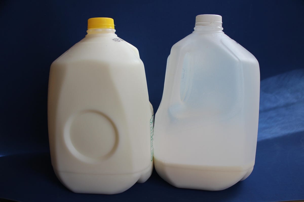 two cartons of milk
