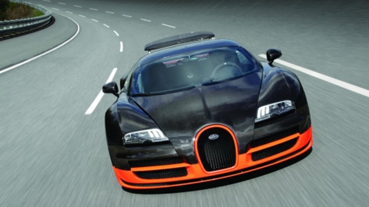 Under the watchful eye of the Guinness Book of Records, the Veyron reclaimed its title as the world's fastest production car. 