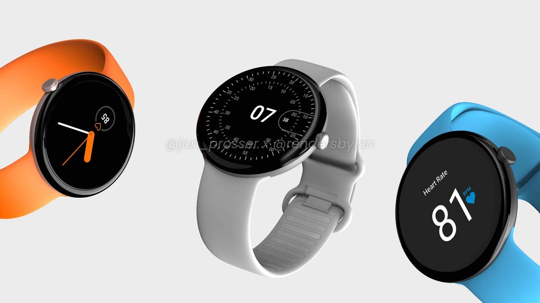 Reported rendering of the possible Google Pixel Watch