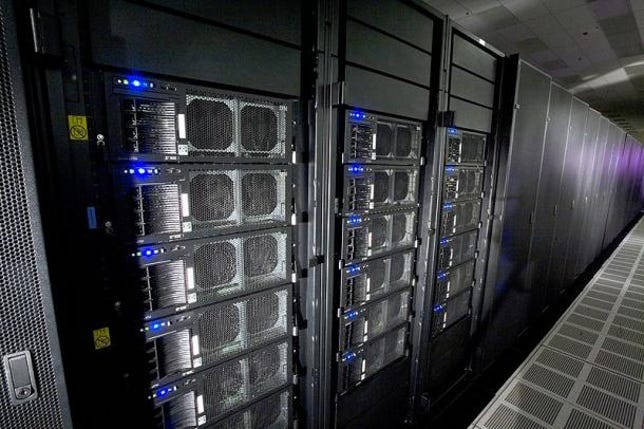 The Roadrunner supercomputer at Los Alamos National Laboratory.