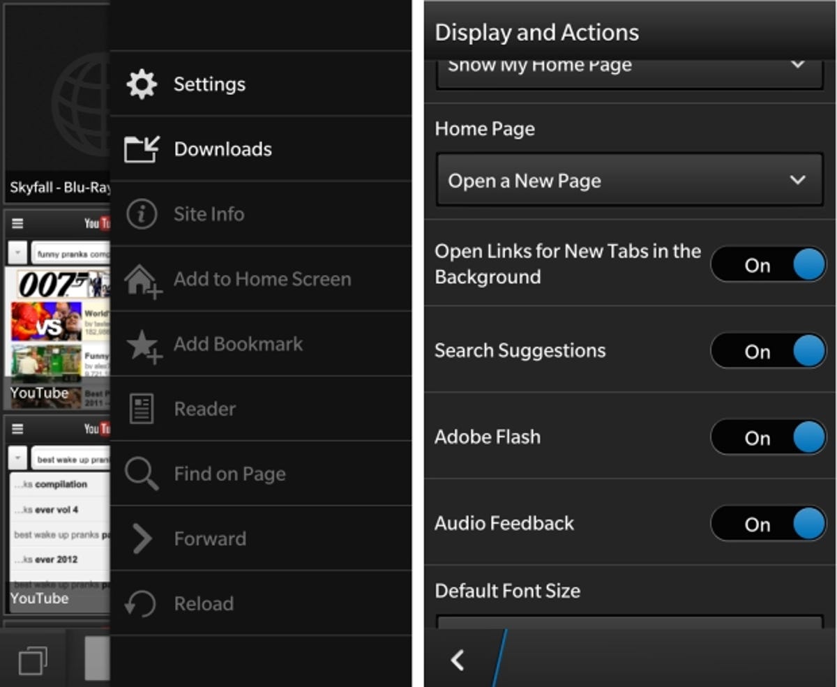 Enable Adobe Flash on your BlackBerry Z10