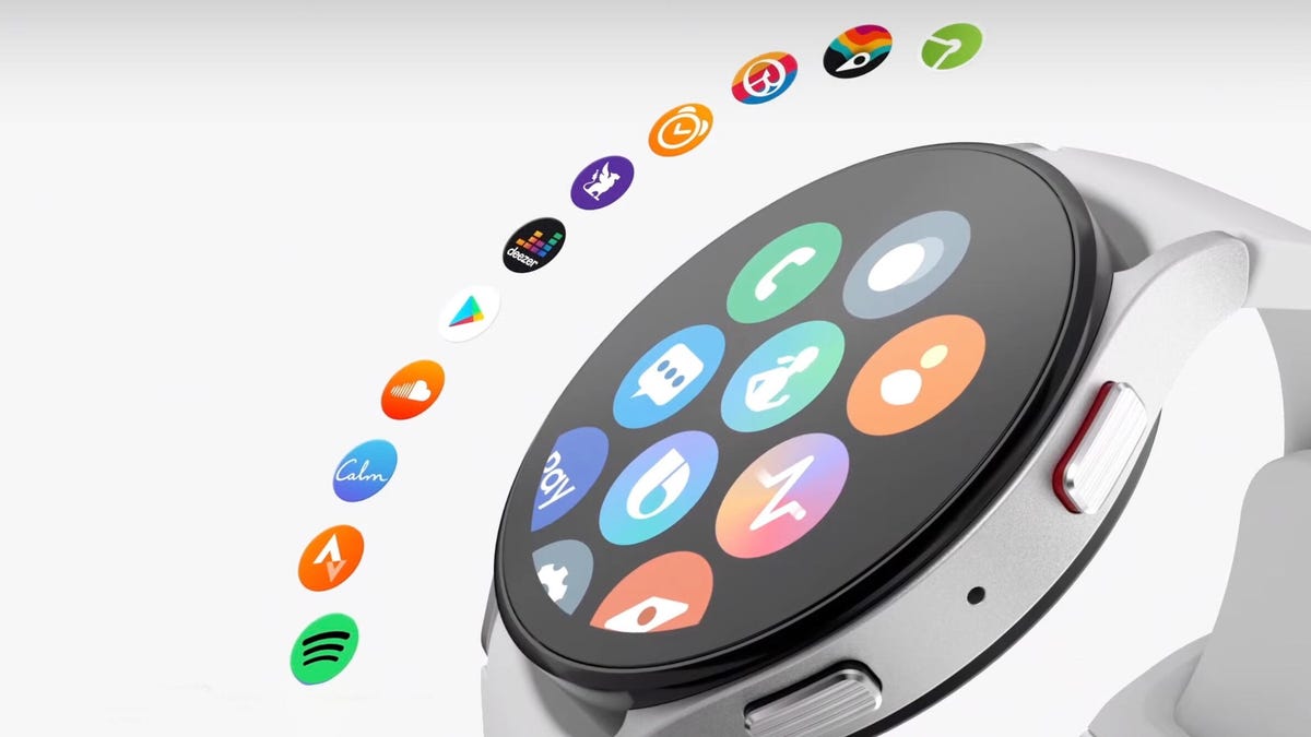 App icons on Samsung Galaxy Watch