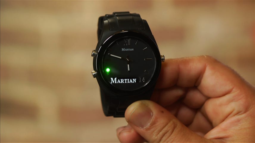 Martian Notifier smartwatch alerts discreetly and with style