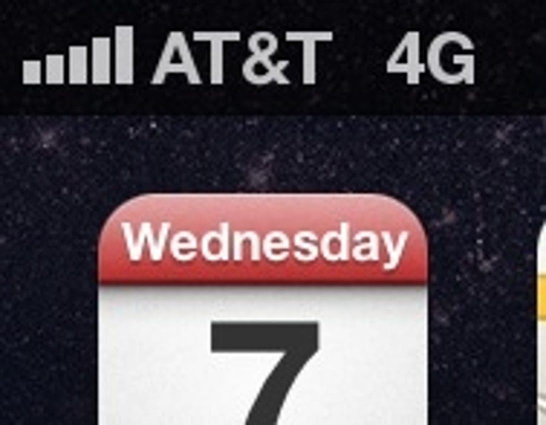 HSPA+ on AT&T's 3G network. The iPhone 5 has 4G LTE.