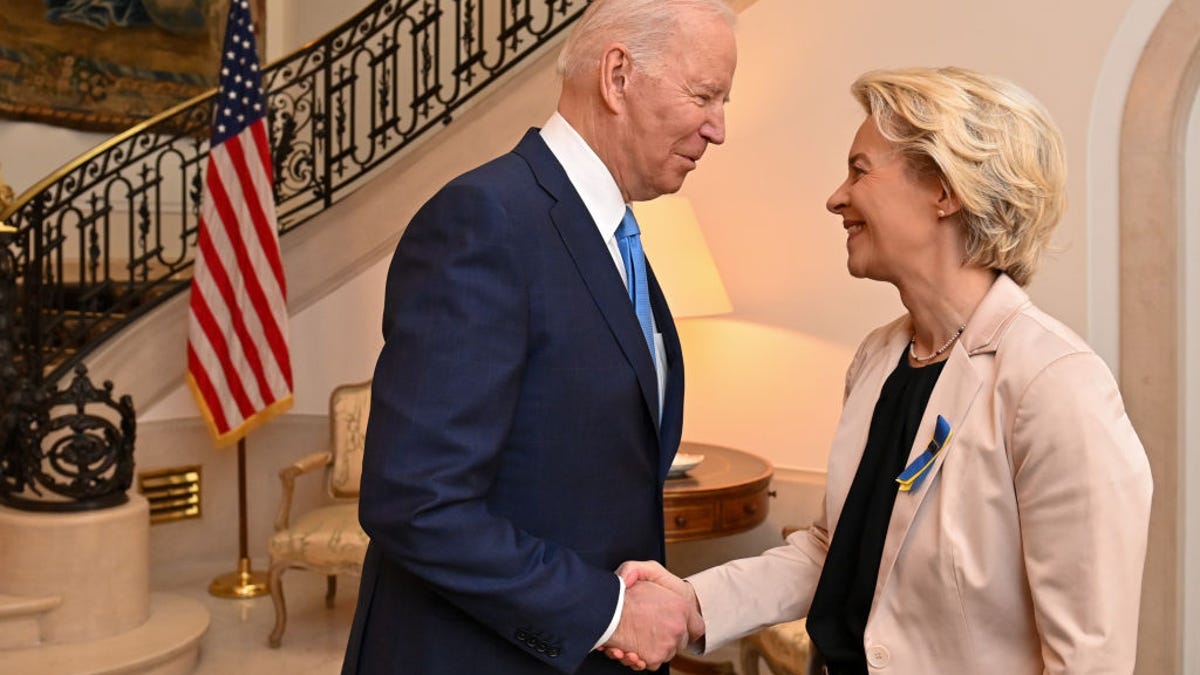 Joe Biden and Ursula von der Leyen