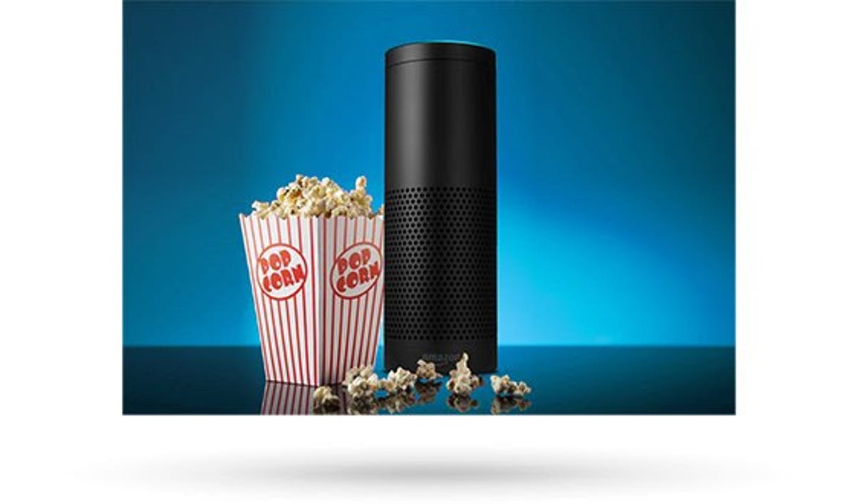 amazon echo speaker with popcorn 