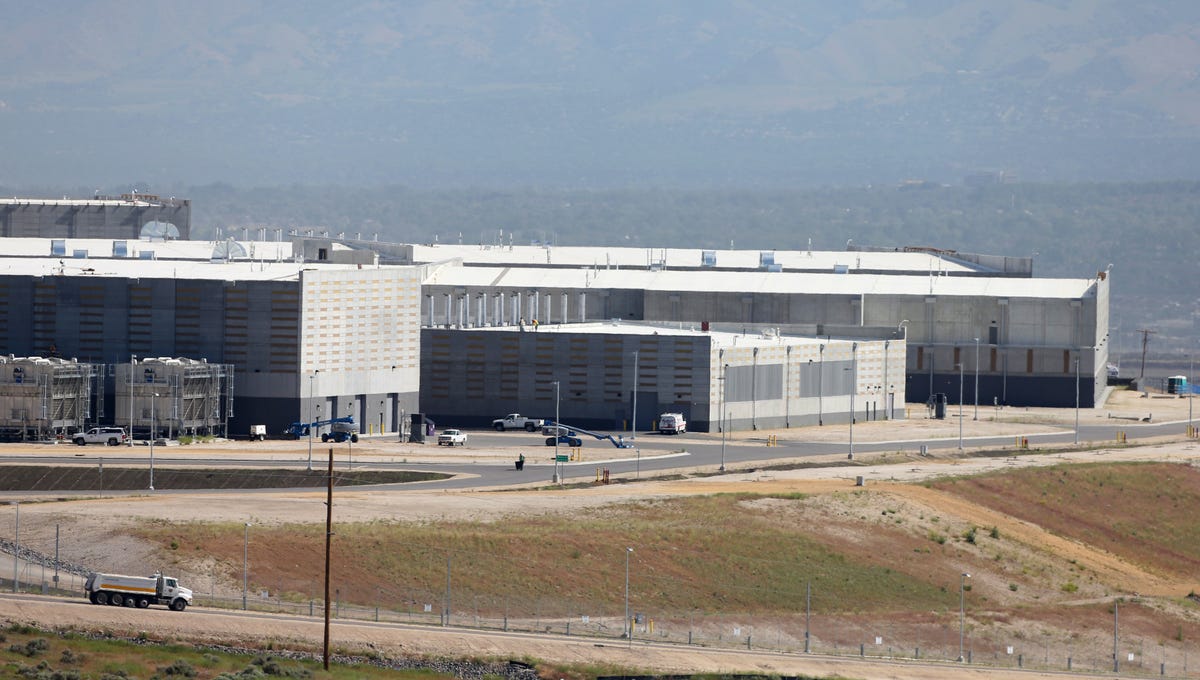 A portion of the NSA's mammoth data center in Bluffdale, Utah, scheduled to open this fall.