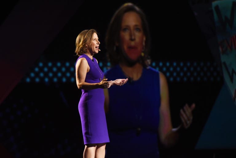 YouTube CEO Susan Wojcicki speaks onstage