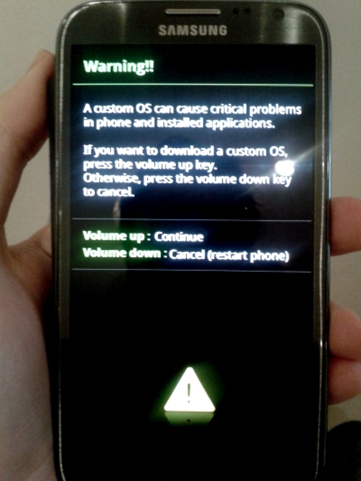 Galaxy Note 2 download mode