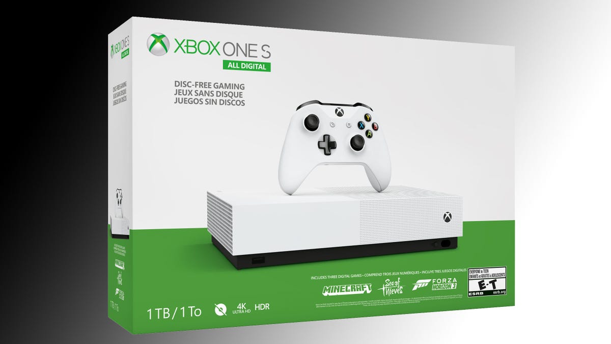 technisch Klooster Rustiek The Xbox One S 1TB All-Digital Edition is just $135 right now (Update: Sold  out) - CNET