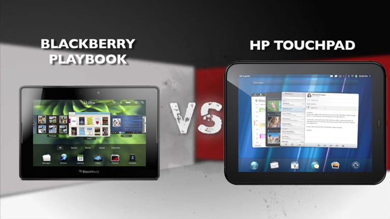 Blackberry Playbook vs HP TouchPad