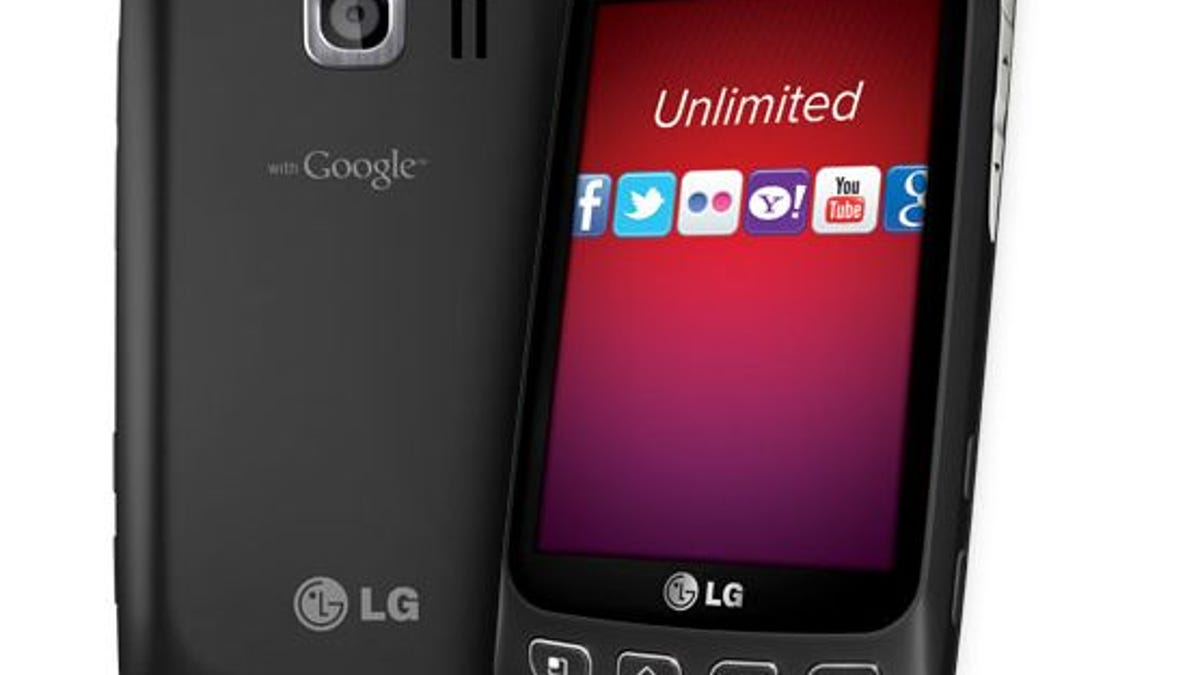 The Virgin Mobile LG Optimus V offers Android 2.2 power on the cheap.