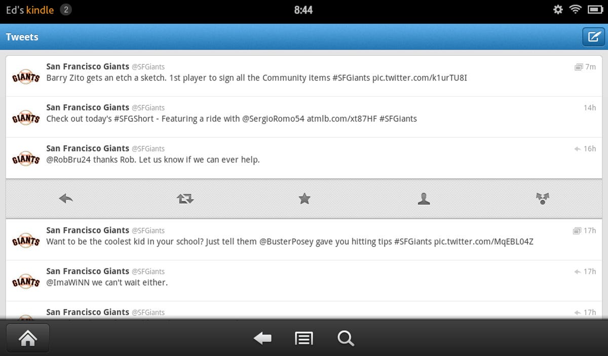 Twitter app for Kindle Fire