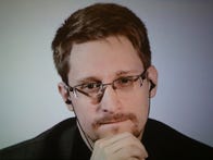 <p>Edward Snowden speaks remotely at the WIRED25 Festival in October 2018. On Monday he reiterated his request to make an argument in court that his leaks benefited the public.</p>