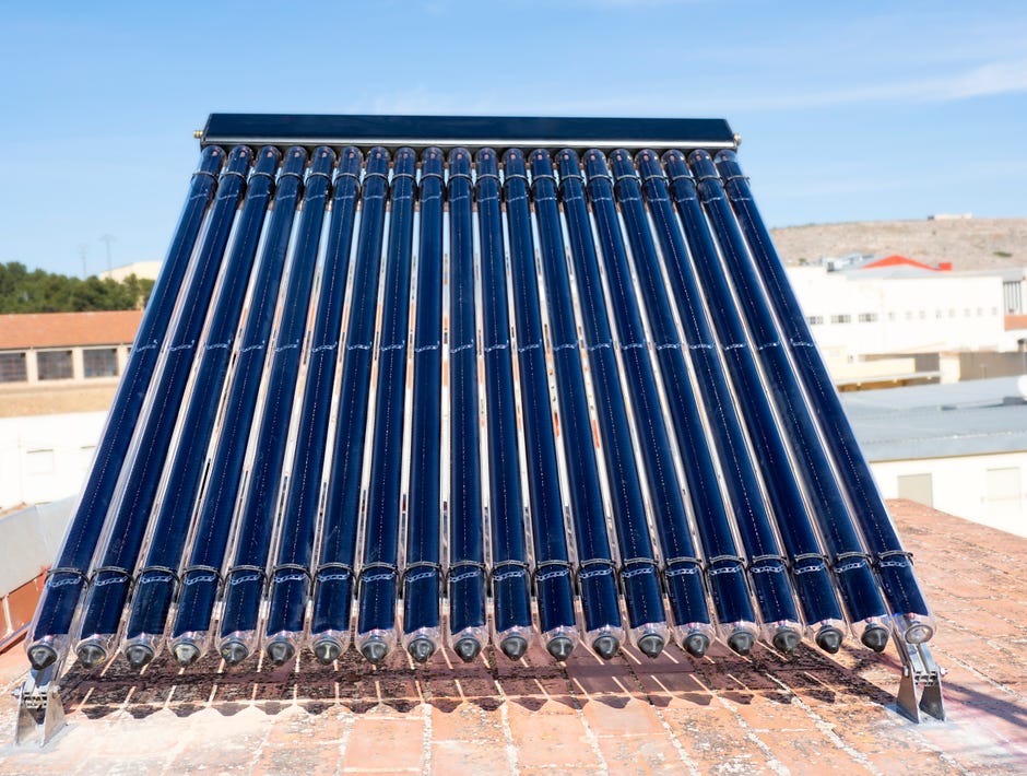 China Low Pressure Solar Water Heater with Assistant Tank (Solar Geyser) -  China Solar Water Heater and Solar price