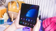 The new Samsung Galaxy Z Fold 5 phone shown open