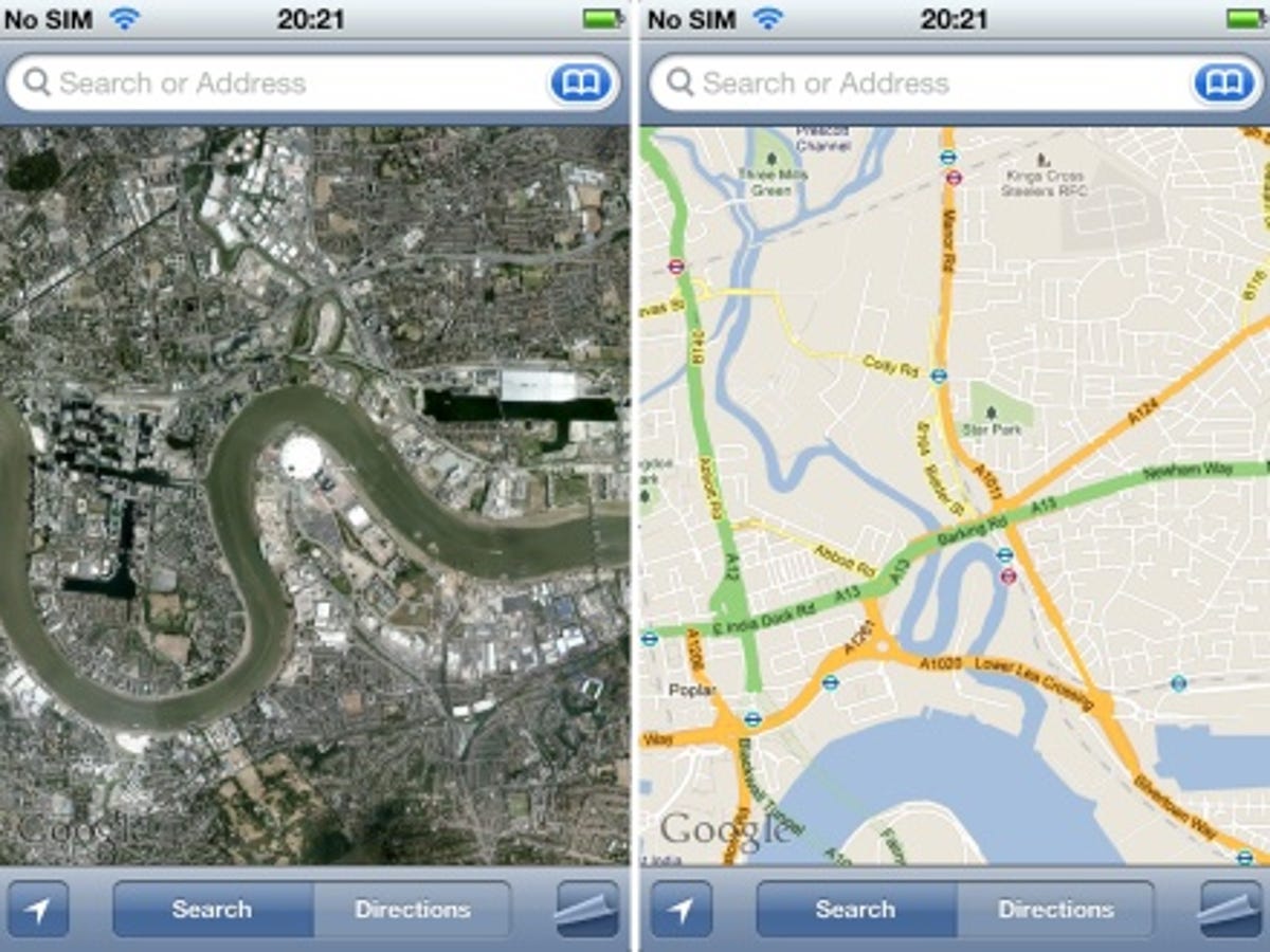 Apple iPhone 4 Google Maps