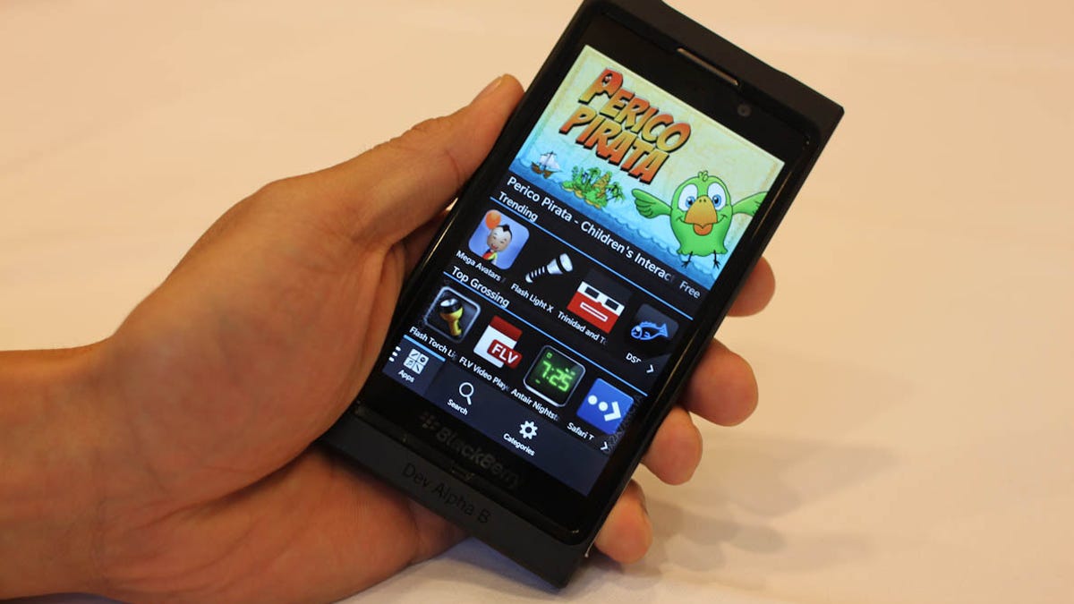 BlackBerry 10 on the Dev Alpha device